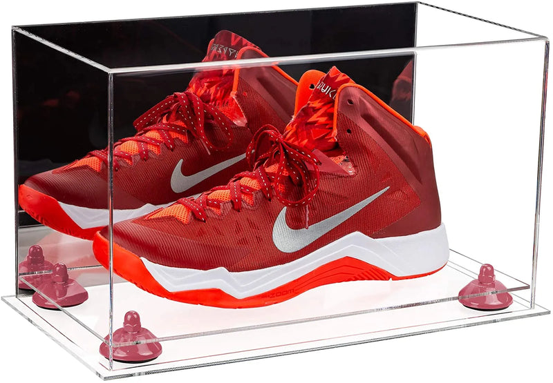 single shoe display case for football, soccer, basketball for sale on Better Display Cases