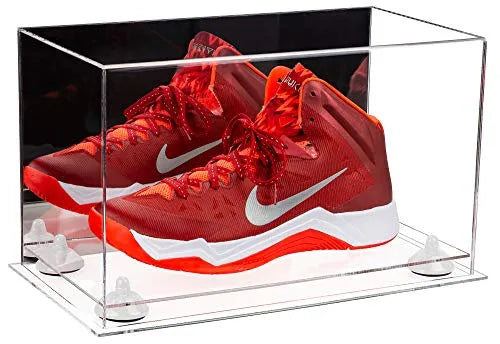 single shoe display case for football, soccer, basketball for sale on Better Display Cases