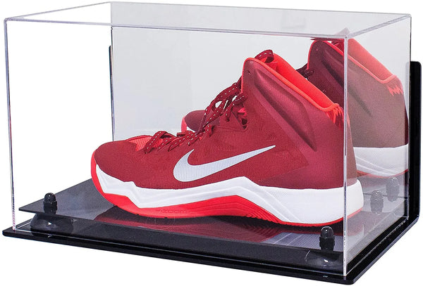 single shoe display case for football, soccer, basketball for sale on Better Display Cases