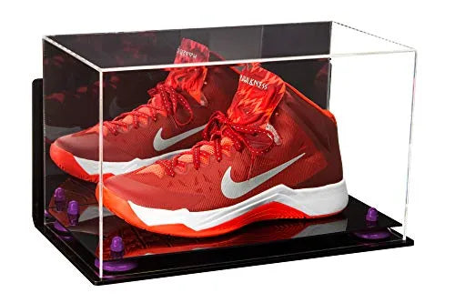 single shoe display case for football, soccer, basketball for sale on Better Display Cases