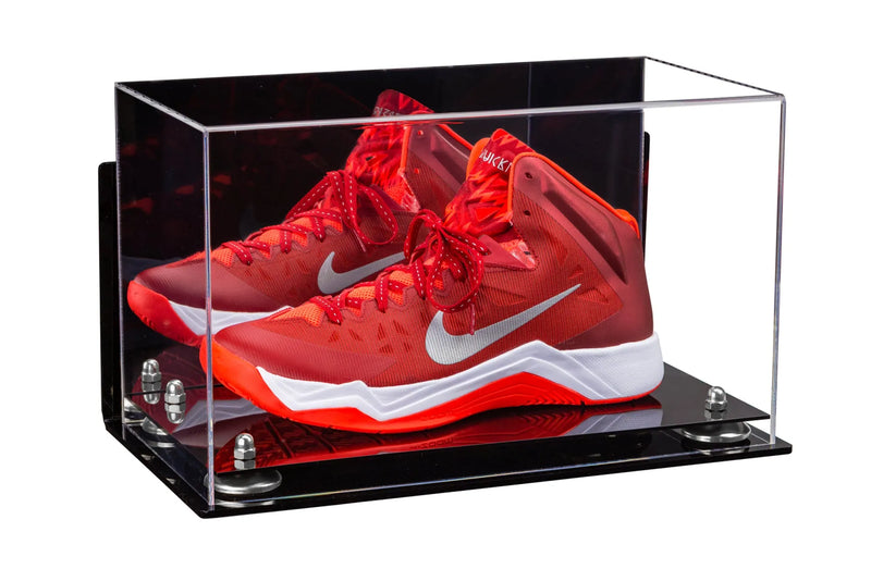 single shoe display case for football, soccer, basketball for sale on Better Display Cases