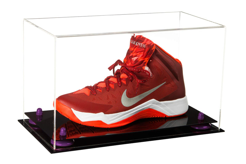 Acrylic Large Single Shoe Display Case for Basketball Shoe, Soccer, Football Cleat - 15x8x9 Clear (A013/V11)