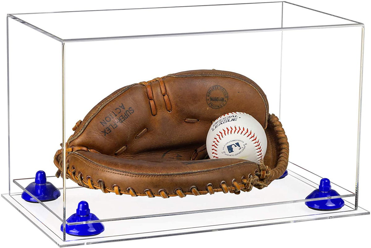 Acrylic Baseball Glove Display Case with shops Mirror, Risers and Turf Base (A004-TB)