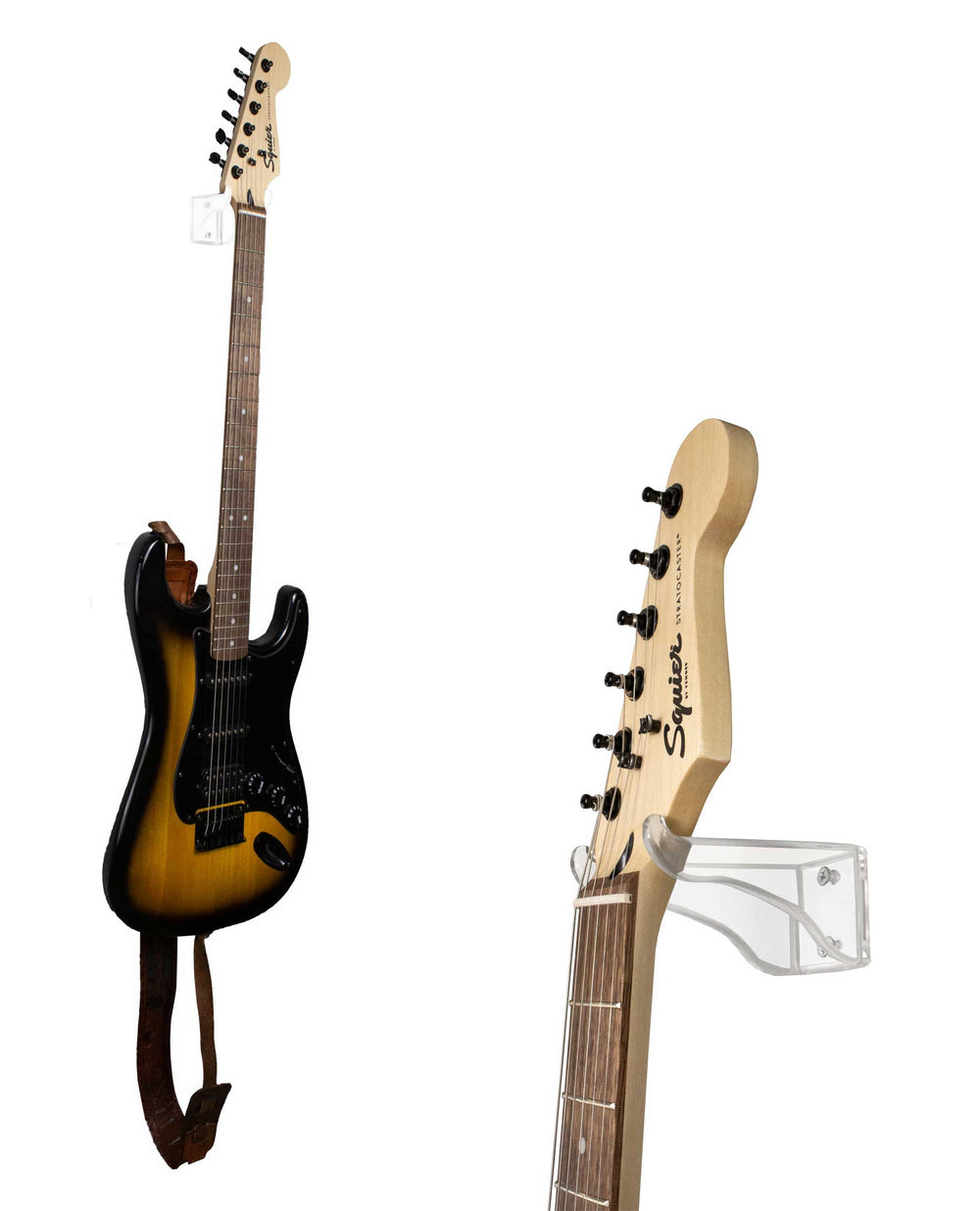 Deluxe Clear Guitar Hanger/Hook/Holder Wall Mounts Bracket (A063) – Better  Display Cases