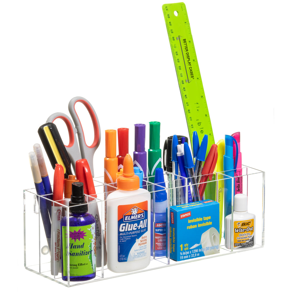 Office Supply Organizer with Wall Mount - 12 x 4 x 4