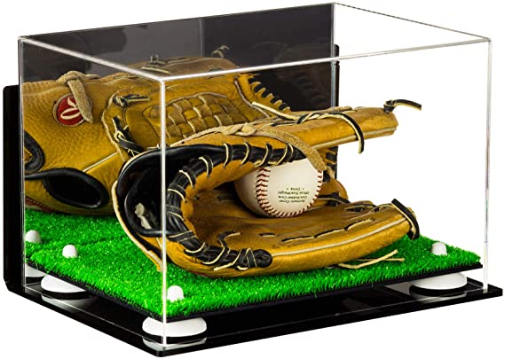 Acrylic Baseball Glove Display Case - Mirror Wall Mounts ((A018/V40))