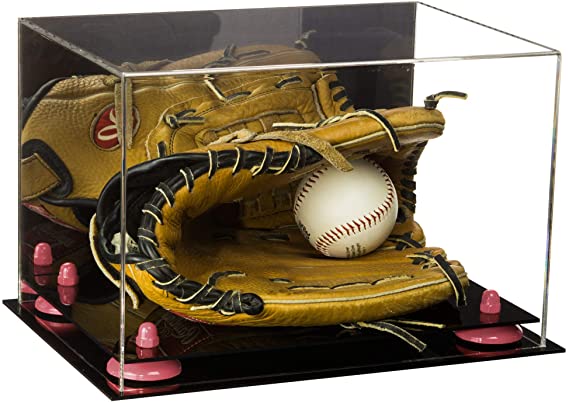 Acrylic Baseball Glove Display Case - Mirror No Wall Mounts  ((A018/V40))